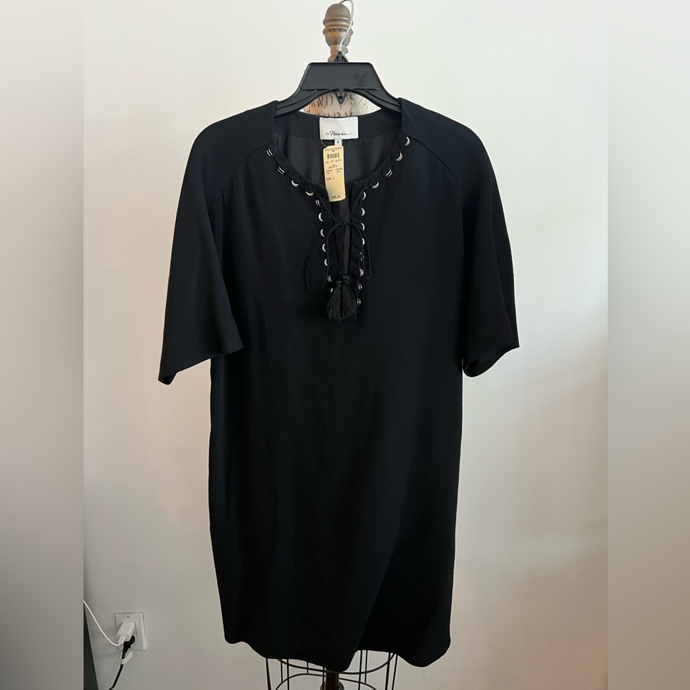 3.1 Phillip Lim black shift dress sz 6 NWT